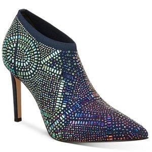 THALIA SODI Karmen Ankle Booties Black Knit 6M Pre-owned